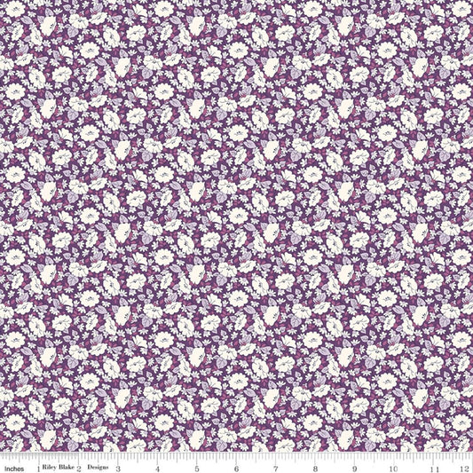 SALE Tudor Celebration 01667445A Mayflower Meadow A - Riley Blake Designs - Floral Flowers - Liberty Fabrics - Quilting Cotton Fabric