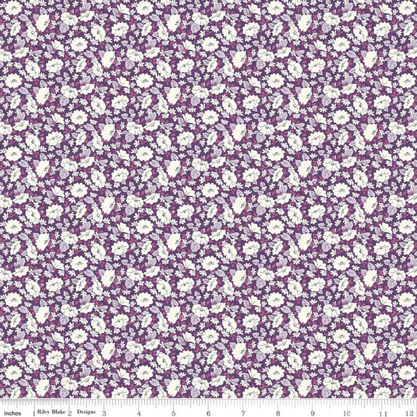 Tudor Celebration 01667445A Mayflower Meadow A - Riley Blake Designs - Floral Flowers - Liberty Fabrics - Quilting Cotton Fabric