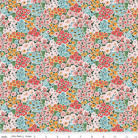 Tudor Celebration 01667444B Rossellie Blooms B - Riley Blake Designs - Floral Flowers - Liberty Fabrics - Quilting Cotton Fabric