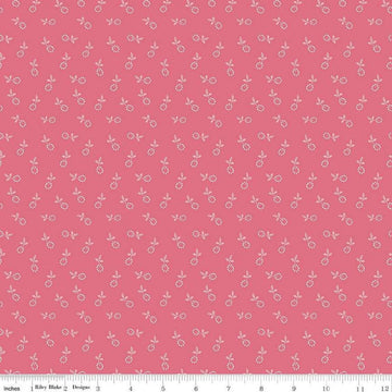 Image of the Gentler Times Bygone Tea Rose quilting cotton fabric by Riley Blake Designs. Features flowers on a green background. Cute Little Fabric Shop