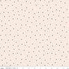 Image of the Gentler Times Charming Berry quilting cotton fabric by Riley Blake Designs. Features dots on a cream background. Cute Little Fabric Shop
