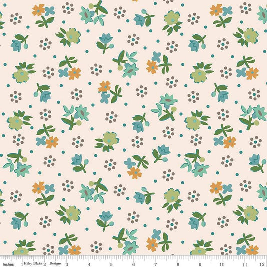 3-Yard cut- SALE Gentler Times Reunion WIDEBACK WB16493 Pebble - Riley Blake - 108" - Quilting Cotton Fabric