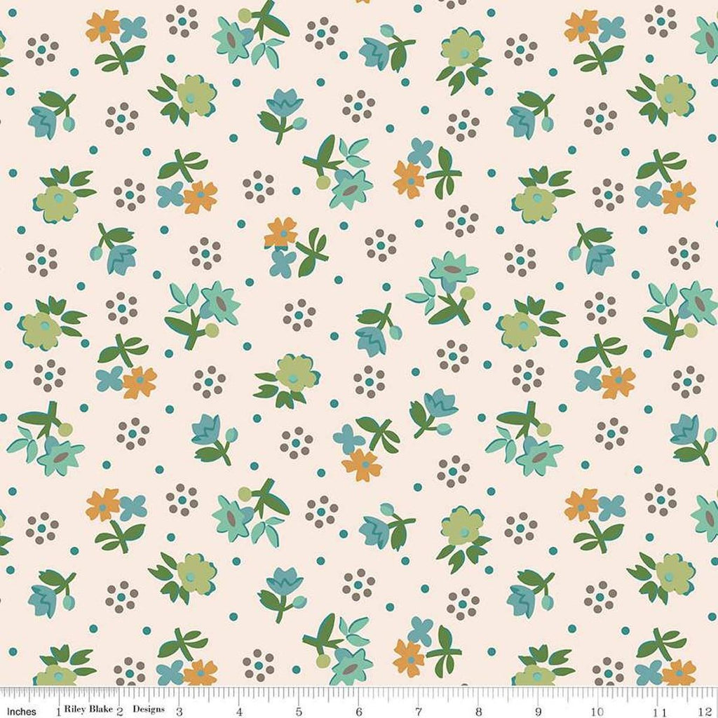 3 yard cut- SALE Gentler Times Reunion WIDE BACK WB16493 Pebble - Riley Blake - 107/108" Wide - Quilting Cotton Fabric
