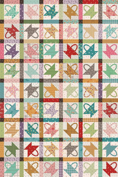 SALE LARGE CANVAS Gentler Times Home Décor Gather Multi HD16491 Multi - Riley Blake - Lori Holt - Extra Wide - Lightweight Cotton Canvas