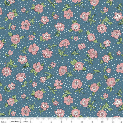 London Bouquet 01667419C Heritage Park C - Riley Blake Designs - Floral Flowers - Liberty Fabrics - Quilting Cotton Fabric