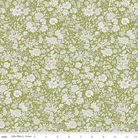 SALE Emily Belle Collection 01666440A Caterpillar - Riley Blake Designs - Floral Flowers - Liberty Fabrics - Quilting Cotton Fabric