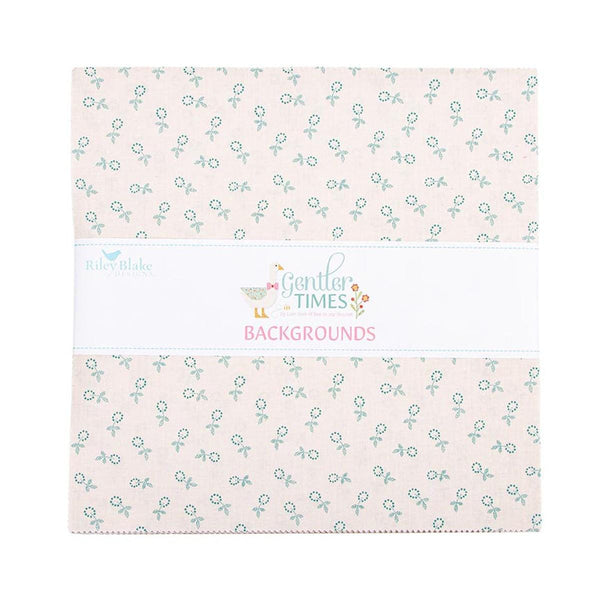 SALE Gentler Times Backgrounds Layer Cake 10" Stacker Bundle - Riley Blake - 42 piece Precut - Lori Holt Quilting Cotton Fabric