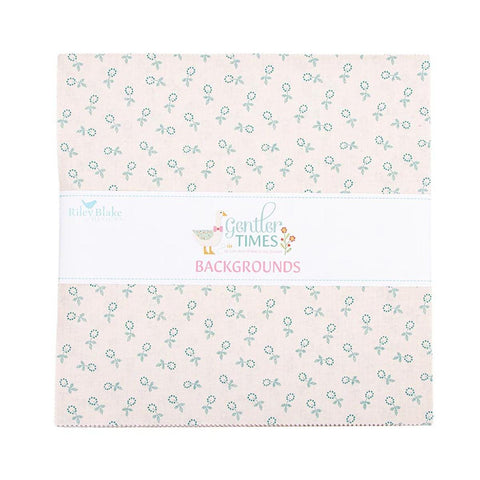 SALE Gentler Times Backgrounds Layer Cake 10" Stacker Bundle - Riley Blake - 42 piece Precut - Lori Holt Quilting Cotton Fabric