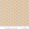 Image of the Agatha Road Wreaths Smoke quilting cotton fabric by Moda Fabrics. Features flowers on a brown background. Cute Little Fabric Shop