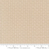 Image of the Agatha Road Scallops Thunder quilting cotton fabric by Moda Fabrics. Features scallops on a tan background. Cute Little Fabric Shop