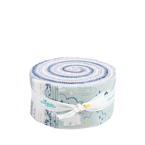 SALE Twinkle Little Star 2.5 Inch Rolie Polie Jelly Roll 40 pieces - Riley Blake Designs - Trains - Precut Pre cut Bundle - Cotton Fabric