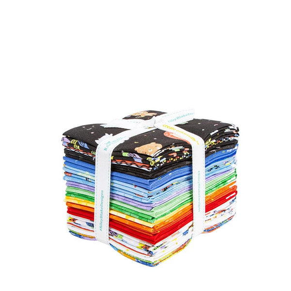 SALE New Box of Crayons Fat Quarter Bundle 23 pieces - Riley Blake Designs - Precut - Crayola - Quilting Cotton - Licensed Product