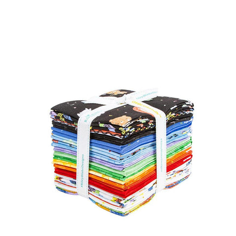 SALE New Box of Crayons Fat Quarter Bundle 23 pieces - Riley Blake Designs - Precut - Crayola - Quilting Cotton - Licensed Product