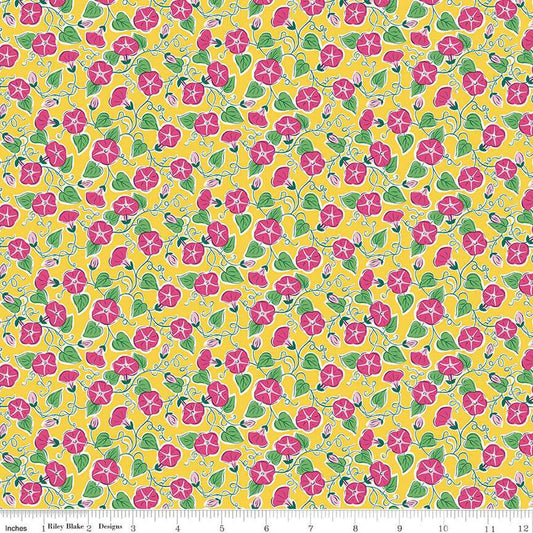 SALE Postcard from Paradise 01667440C Paradise Vine C - Riley Blake Designs - Floral Flowers - Liberty Fabrics - Quilting Cotton Fabric