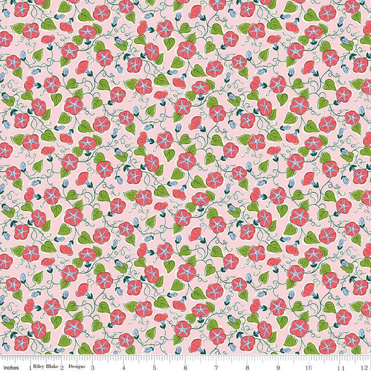 SALE Postcard from Paradise 01667440A Paradise Vine A - Riley Blake Designs - Floral Flowers - Liberty Fabrics - Quilting Cotton Fabric