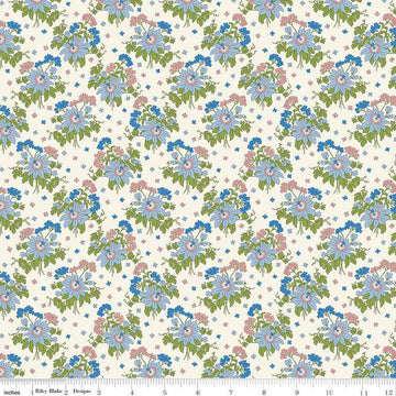 Postcard from Paradise 01667438B Passionflower Sway B - Riley Blake Designs - Floral Flowers - Liberty Fabrics - Quilting Cotton Fabric