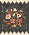 SALE Foraged, Found & Hand me Down Panel 45638 Iron - Moda Fabrics - Floral Flowers Blossoms - Quilting Cotton Fabric
