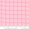 Image of the Sherbet Sunshine Flan Checks Petunia by Corey Yoder for Moda Fabrics. Features plaid on a pink background. Cute Little Fabric Shop