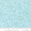 Image of the Sherbet Sunshine Flan Florals Sky by Corey Yoder for Moda Fabrics. Features flowers on a blue background. Cute Little Fabric Shop