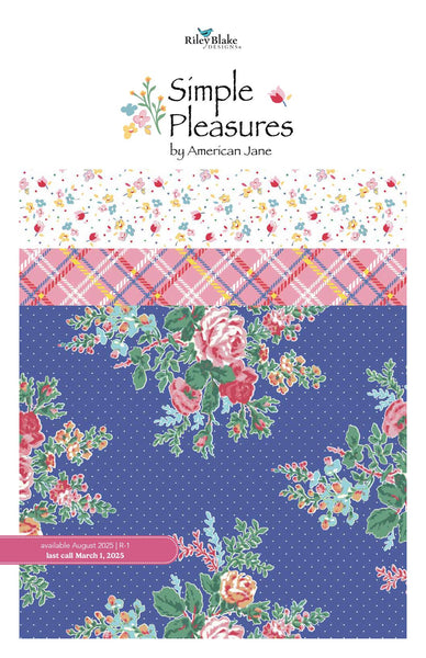 SALE Simple Pleasures Layer Cake 10" Stacker Bundle - Riley Blake Designs - 42 piece Precut Pre cut - Floral - Quilting Cotton Fabric
