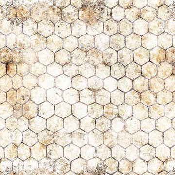 2 Yard 19" End of Bolt - Earthly Delights Chicken Wire 31318 Cream E - QT Fabric - 108" - Hexagons - Quilting Cotton Fabric