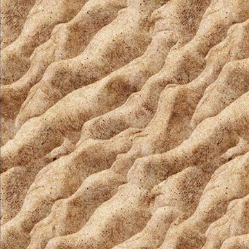 Image of the Earthly Delights Sand Tan quilting cotton fabric by Dan Morris for QT Fabrics. Features sand on a tan background. Cute Little Fabric Shop