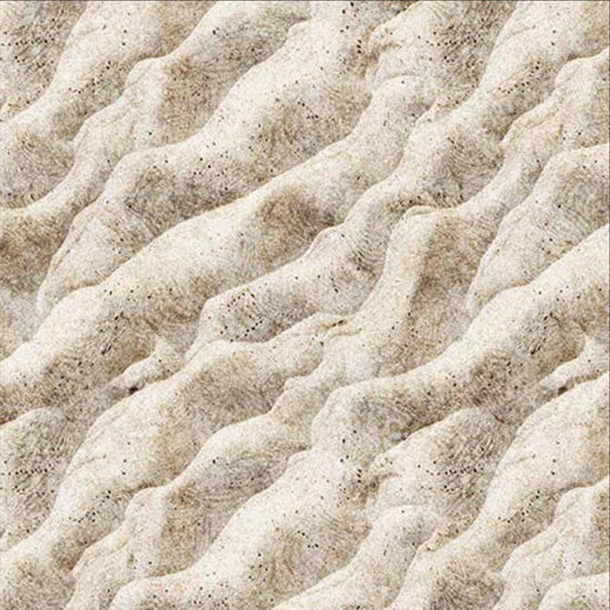 Image of the Earthly Delights Sand Cream quilting cotton fabric by Dan Morris for QT Fabrics. Features sand on a cream background. Cute Little Fabric Shop