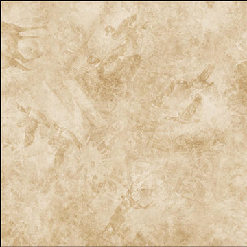 Image of the Forest, Field, and Stream Wildlife Tonal Wheat quilting cotton fabric. Features animals on a tan background. Cute Little Fabric Shop