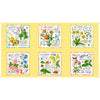 Healing Garden Healing Garden Picture Patches Panel 31353 Yellow S - QT Fabrics - Floral Flowers - Quilting Cotton Fabric