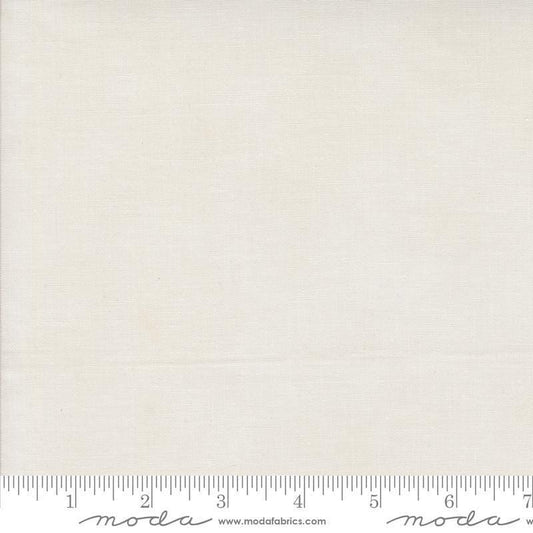 Image of the Winter Friends Solid Snowy White quilting cotton fabric by Moda Fabrics. Features texture on a white background. Cute Little Fabric Shop
