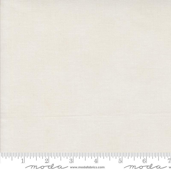 Image of the Winter Friends Solid Snowy White quilting cotton fabric by Moda Fabrics. Features texture on a white background. Cute Little Fabric Shop