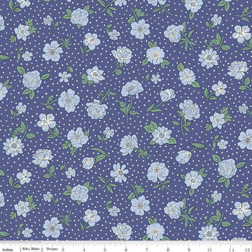 London Bouquet 01667419A Heritage Park A - Riley Blake Designs - Floral Flowers - Liberty Fabrics - Quilting Cotton Fabric