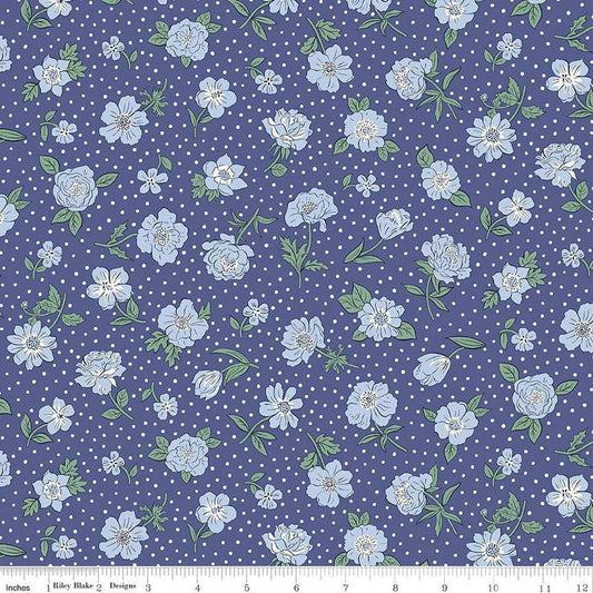 London Bouquet 01667419A Heritage Park A - Riley Blake Designs - Floral Flowers - Liberty Fabrics - Quilting Cotton Fabric