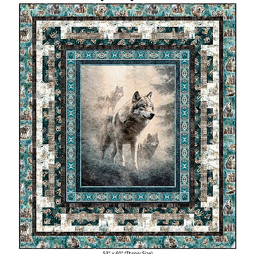 SALE Running with the Pack Digital QUILT ToP - Sue Harvey Quilt Design - QT Fabric - Digital Quilt Top - Quilting Cotton