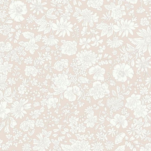 3 yard cut - Liberty Wide-Width Emily Blossom Parchment A WIDE BACK 0166W7403A - Riley Blake - 107/108" Wide - Quilting Cotton Fabric