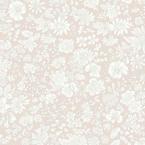 3 yard cut - Liberty Wide-Width Emily Blossom Parchment A WIDE BACK 0166W7403A - Riley Blake - 107/108" Wide - Quilting Cotton Fabric