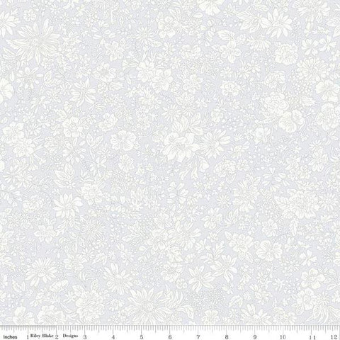 3 yard cut - Liberty Wide-Width Emily Blossom Silver Birch A WIDE BACK 0166W7402A- Riley Blake - 107/108" Wide - Quilting Cotton Fabric