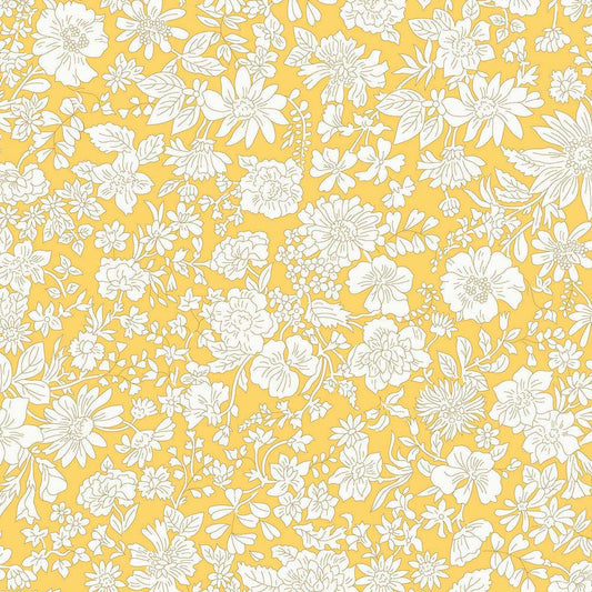 3-Yard cut - SALE Liberty Wide-Width Emily Blossom Sunshine Yellow A WIDEBACK 0166W7405A - Riley Blake - 108" - Quilting Cotton Fabric