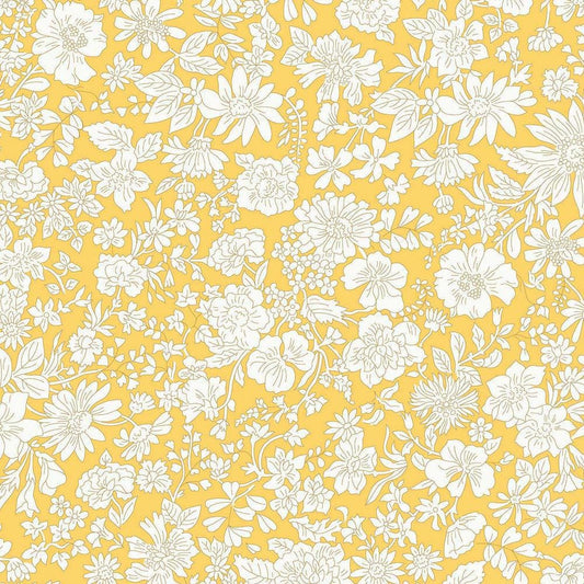 3-Yard cut - SALE Liberty Wide-Width Emily Blossom Sunshine Yellow A WIDEBACK 0166W7405A - Riley Blake - 108" - Quilting Cotton Fabric