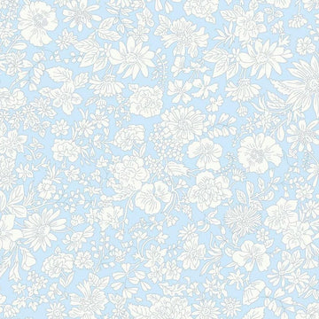 3-Yard cut - Liberty Wide-Width Emily Blossom Pale Sky A WIDEBACK 0166W7409A - Riley Blake - 108" - Quilting Cotton Fabric