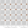 Image of the For My Boys Henry Checks Silver quilting cotton fabric by Amy Schelle for Moda Fabrics. Features grid on a gray background. Cute Little Fabric Shop.