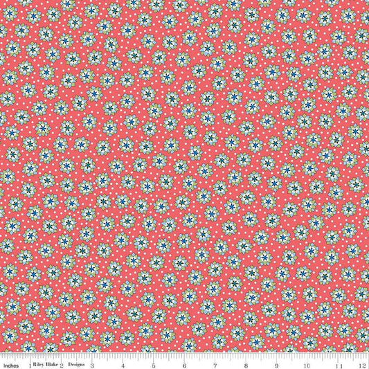 Postcard from Paradise 01667439C Lotus Spot A - Riley Blake Designs - Floral Flowers - Liberty Fabrics - Quilting Cotton Fabric