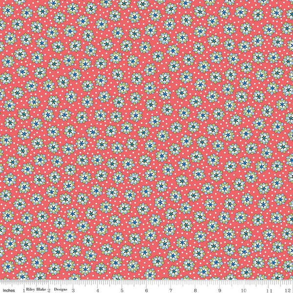 Postcard from Paradise 01667439C Lotus Spot A - Riley Blake Designs - Floral Flowers - Liberty Fabrics - Quilting Cotton Fabric