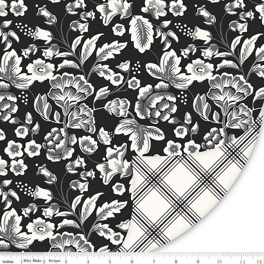 SALE Double Lush Velvet Midnight Meadow LV16574 - Riley Blake Designs - Double Sided Plush - No Fray Edge