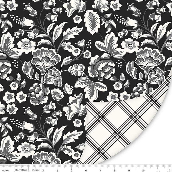 SALE Double Lush Velvet Midnight Meadow LV16574 - Riley Blake Designs - Double Sided Plush - No Fray Edge