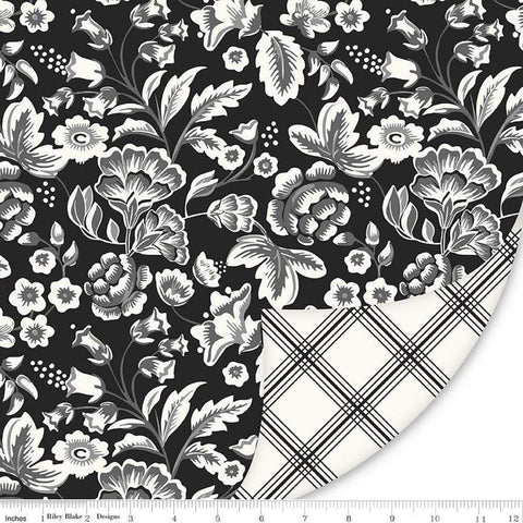 SALE Double Lush Velvet Midnight Meadow LV16574 - Riley Blake Designs - Double Sided Plush - No Fray Edge