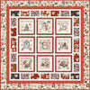 Holly Jolly Quilt Kit - QT Fabrics - Pattern Fabric - Chrismas Santa Holiday - Quilting Cotton Fabric