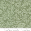 Image of the Nantucket Summer Dots Grass quilting cotton fabric by Camille Roskelley for Moda Fabrics. Features flowers on a green background. Cute Little Fabric Shop