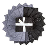 SALE Blackout Fat Quarter Bundle 21-Piece - Riley Blake Designs -  Precut - Grayscale Shapes - Quilting Cotton Fabric