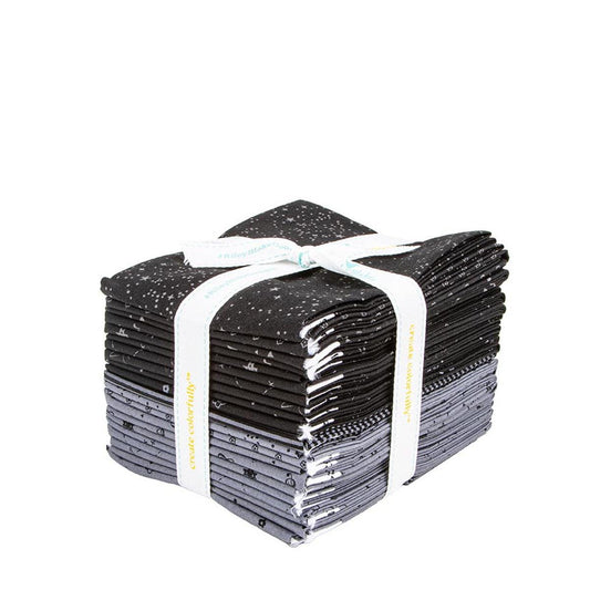 SALE Blackout Fat Quarter Bundle 21-Piece - Riley Blake Designs -  Precut - Grayscale Shapes - Quilting Cotton Fabric